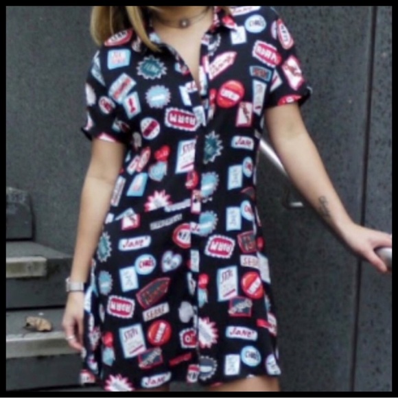 Zara Dresses & Skirts - ❤️ {Zara} Valentine Boys Names Shirt Dress